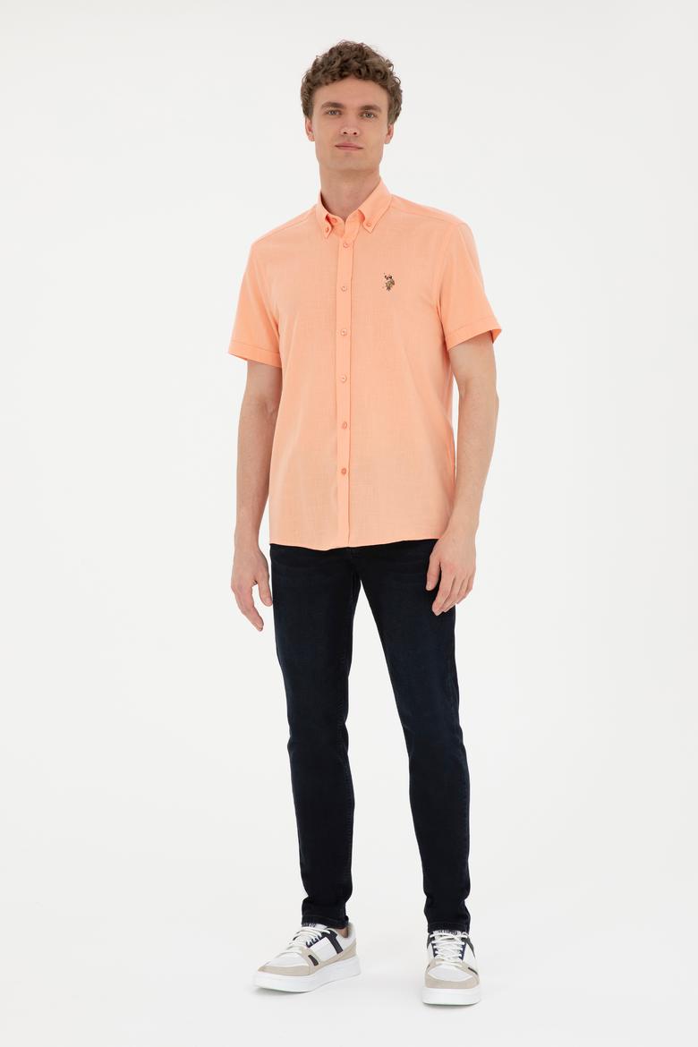 Erkek Somon Kısa Kollu Gömlek - 50282582068