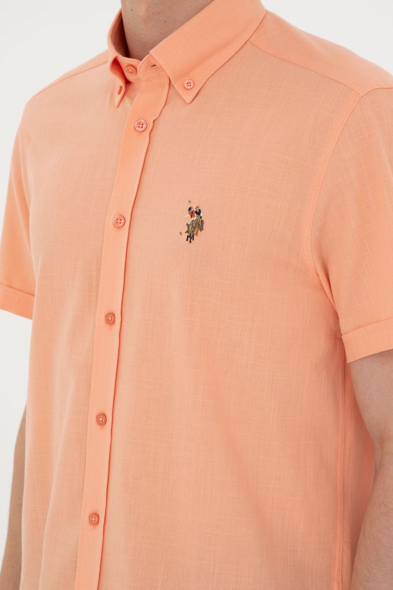 Erkek Somon Kısa Kollu Gömlek - 50282582068