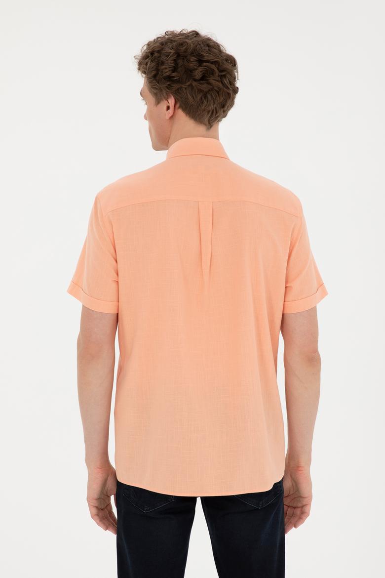 Erkek Somon Kısa Kollu Gömlek - 50282582068
