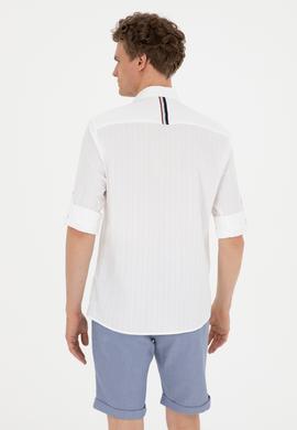 Erkek Beyaz Uzun Kollu Gömlek - 50283781003