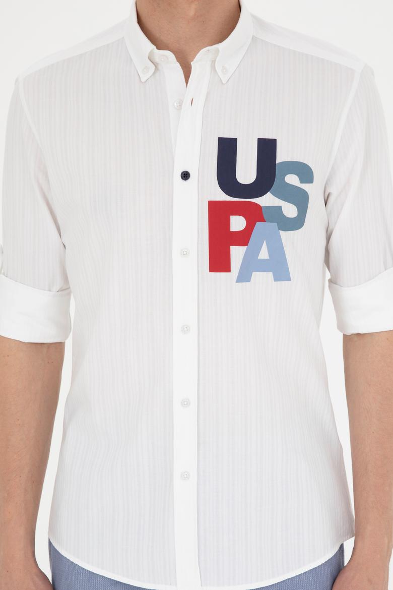 Erkek Beyaz Uzun Kollu Gömlek - 50283781003