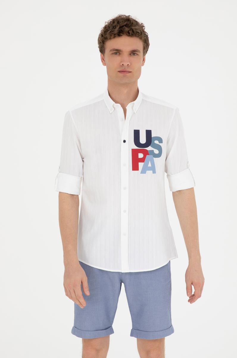 Erkek Beyaz Uzun Kollu Gömlek