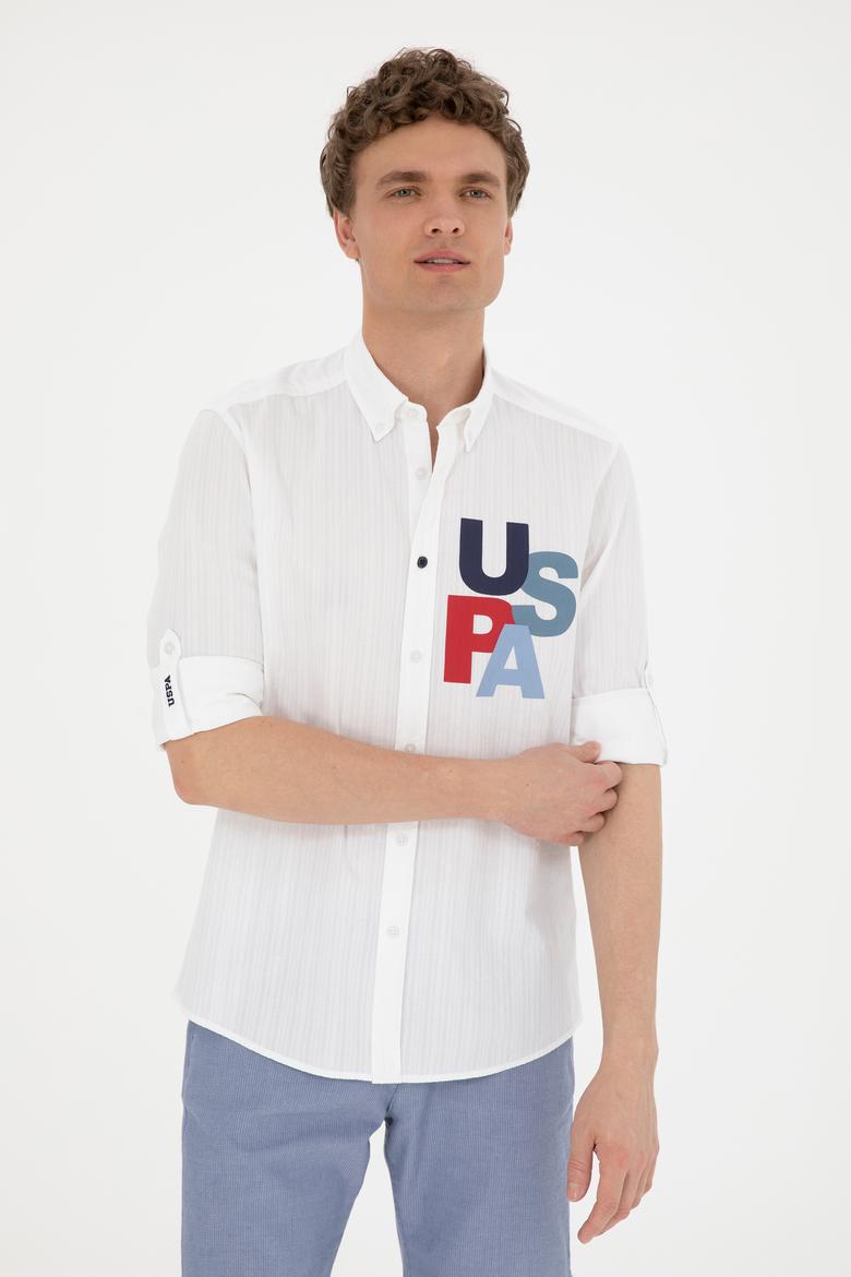 Erkek Beyaz Uzun Kollu Gömlek - 50283781003