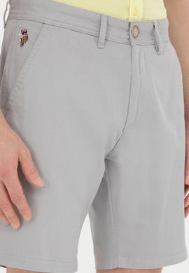 Erkek Gri Dokuma Şort - 50283928190