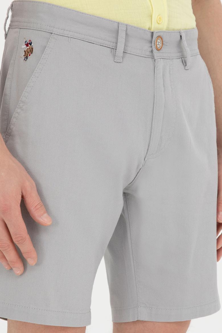 Erkek Gri Dokuma Şort - 50283928190