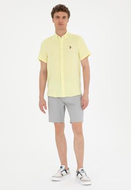 Erkek Gri Dokuma Şort - 50283928190