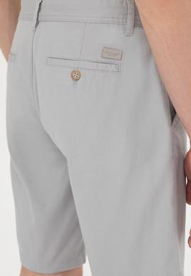 Erkek Gri Dokuma Şort - 50283928190