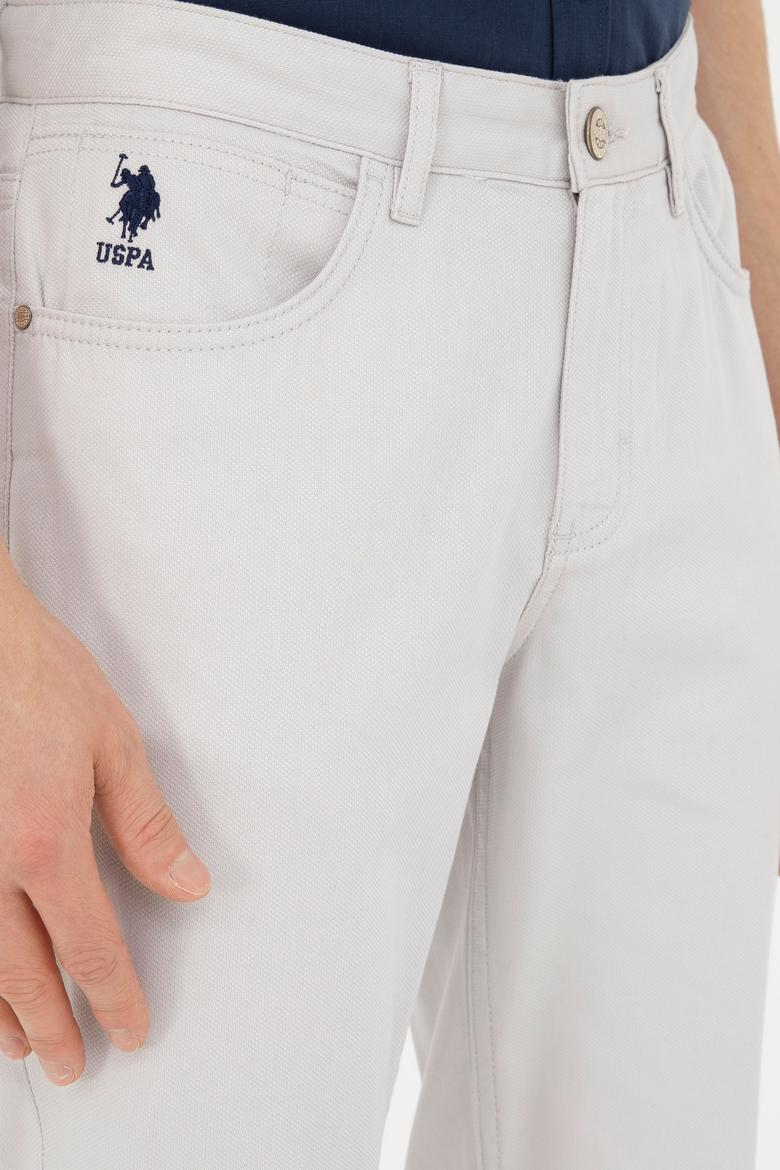 Erkek Regular Fit Açık Gri Kanvas / Chino Pantolon - 50266052044