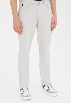 Erkek Regular Fit Açık Gri Kanvas / Chino Pantolon - 50266052044