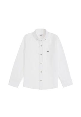 Erkek Çocuk Beyaz Uzun Kollu Basic Gömlek - 50283999009