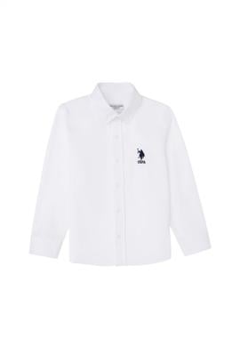 Erkek Çocuk Beyaz Uzun Kollu Basic Gömlek - 50284001020