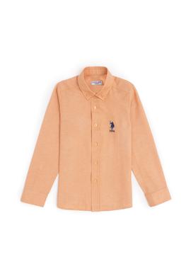 Erkek Çocuk Kiremit Uzun Kollu Basic Gömlek - 50284001069