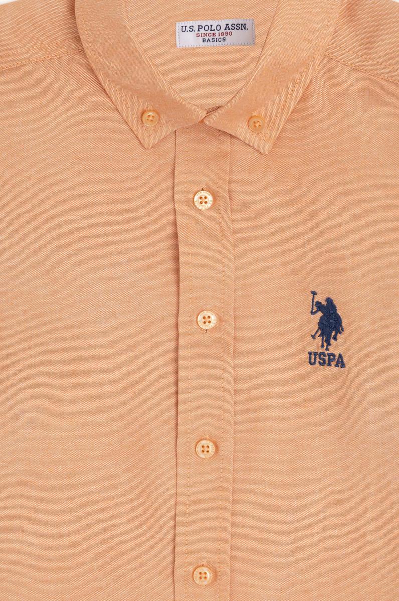 Erkek Çocuk Kiremit Uzun Kollu Basic Gömlek