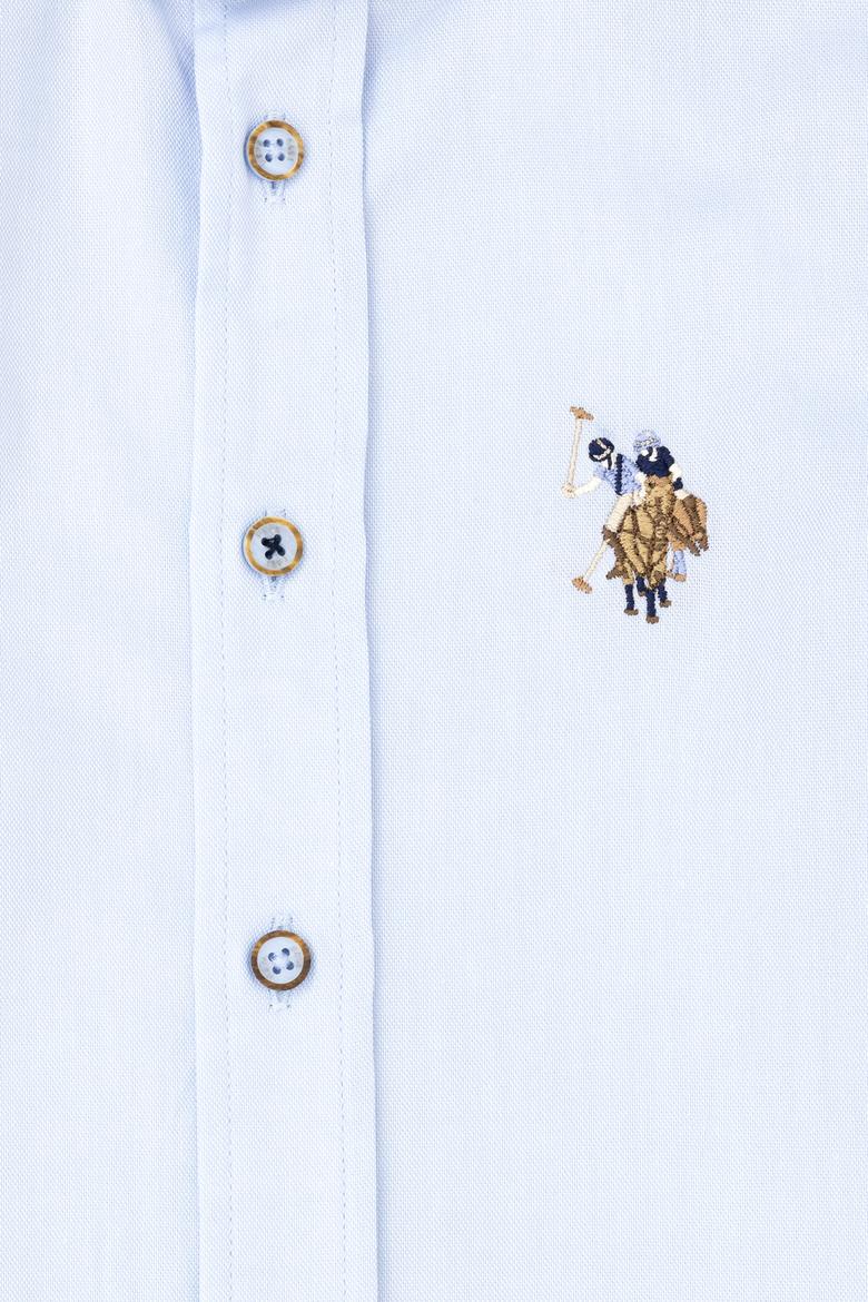 Erkek Çocuk Açık Mavi Uzun Kollu Basic Gömlek - 50284002068