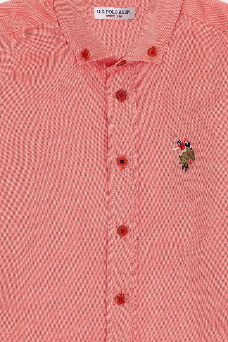 Erkek Çocuk Kırmızı Uzun Kollu Basic Gömlek - 50284002108