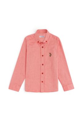 Erkek Çocuk Kırmızı Uzun Kollu Basic Gömlek - 50284002108