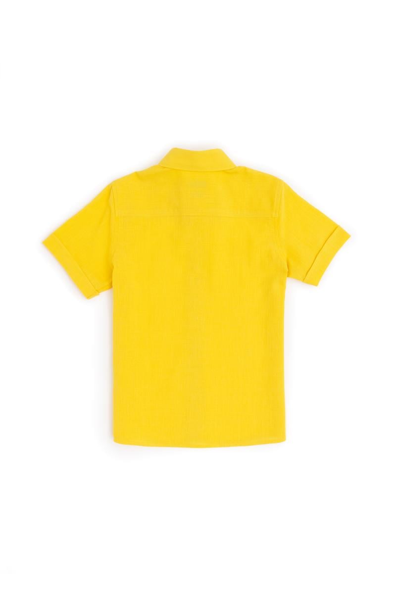 Erkek Çocuk Sarı Kısa Kollu Gömlek