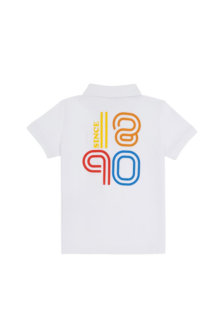 Erkek Çocuk Beyaz Polo Yaka Tişört - 50288122022