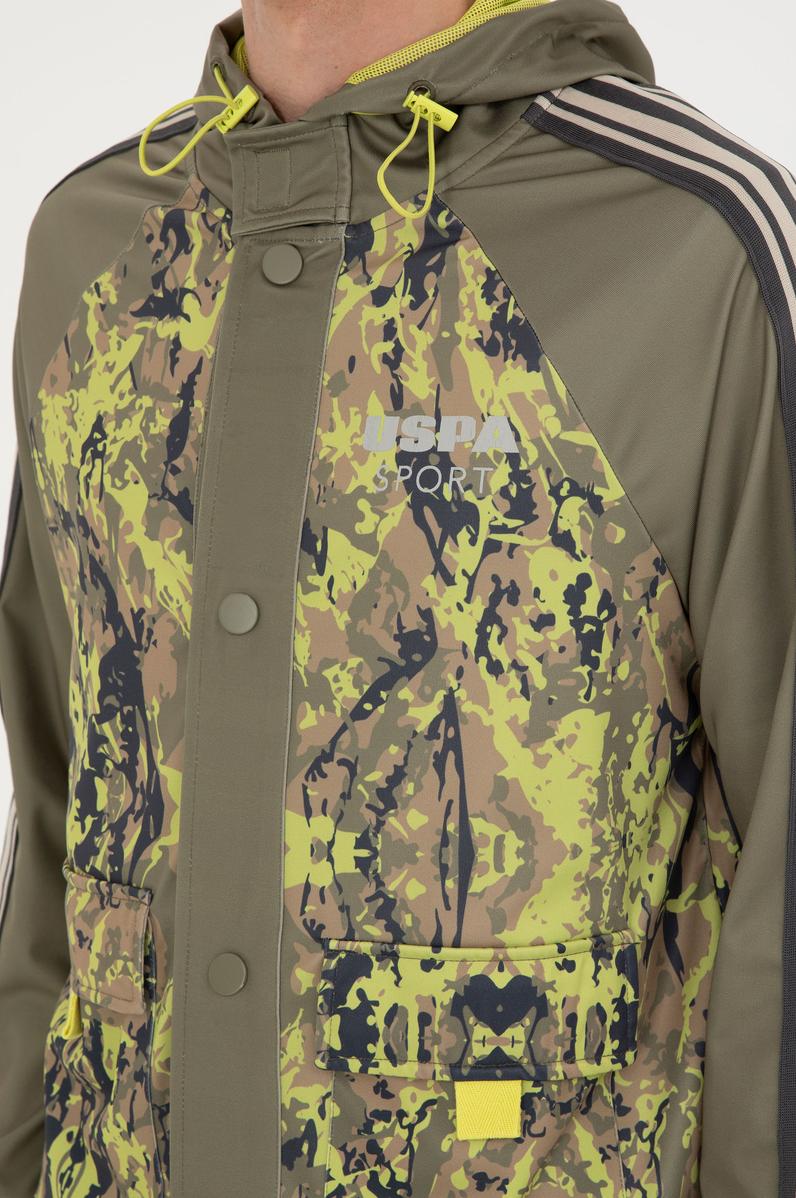 Erkek Haki Örme Hırka