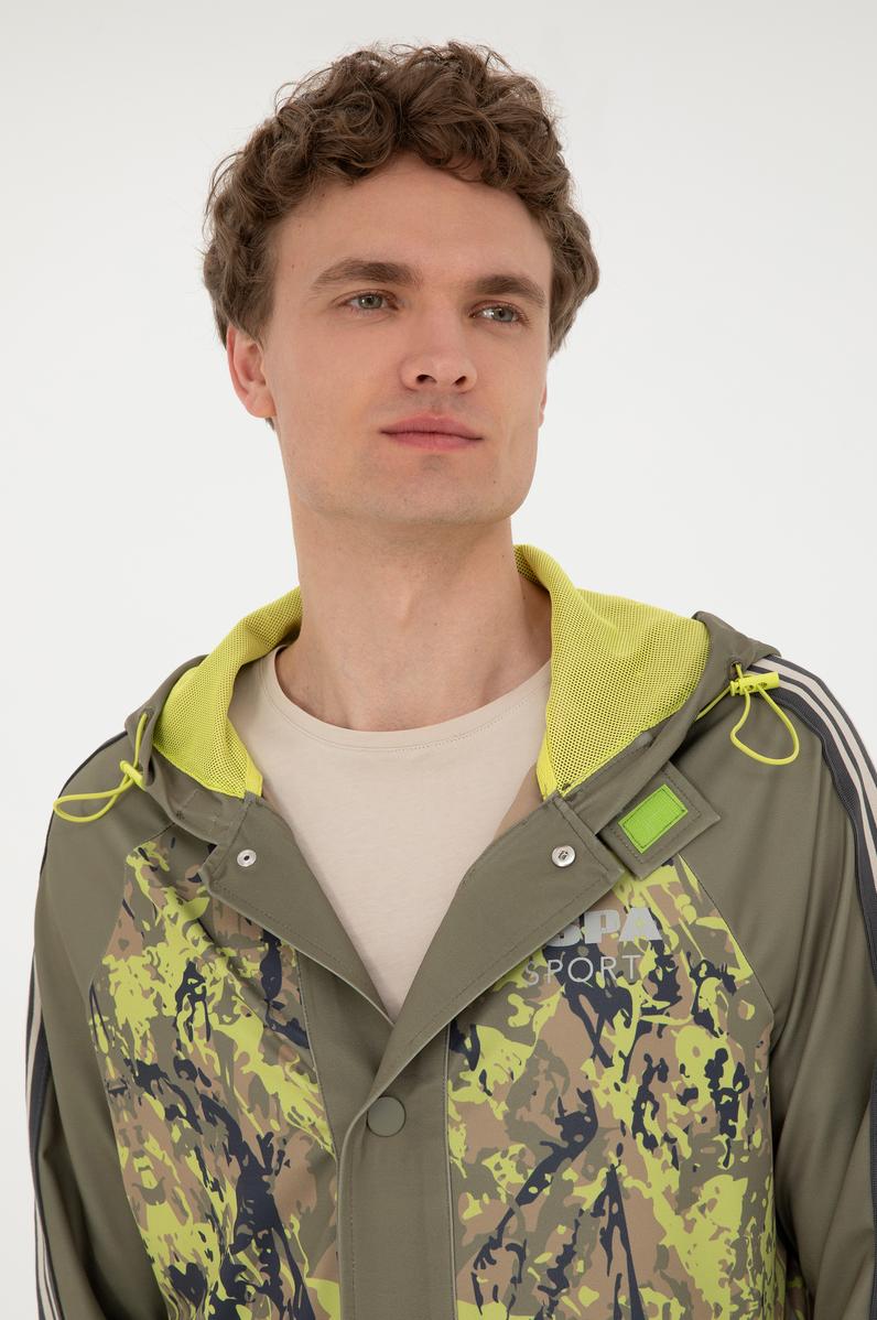 Erkek Haki Örme Hırka