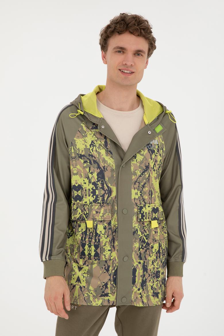 Erkek Haki Örme Hırka - 50270722021