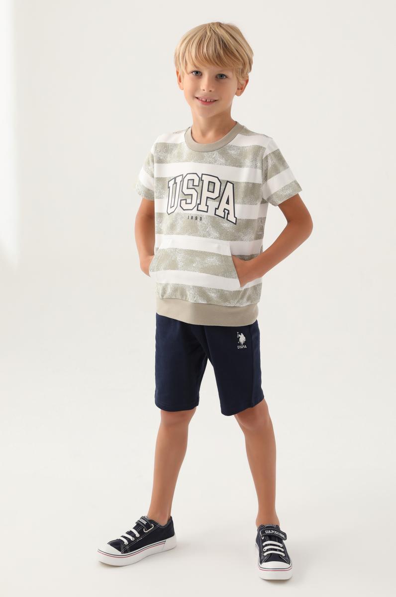 Erkek Çocuk Açık Haki Pijama Takımı