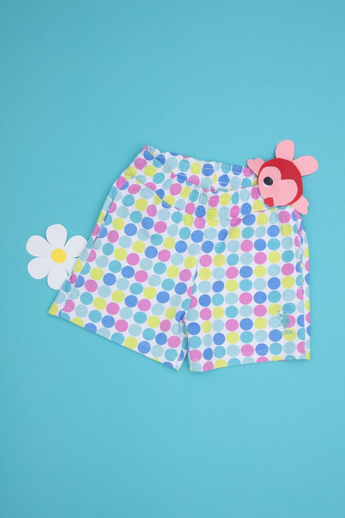 Kız Çocuk Beyaz Örme Şort