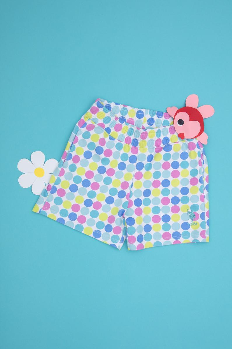 Kız Çocuk Beyaz Örme Şort