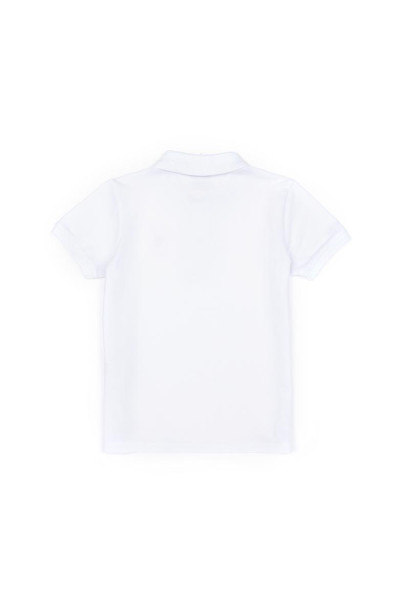 Erkek Çocuk Beyaz Basic Polo Yaka Tişört - 50279572034