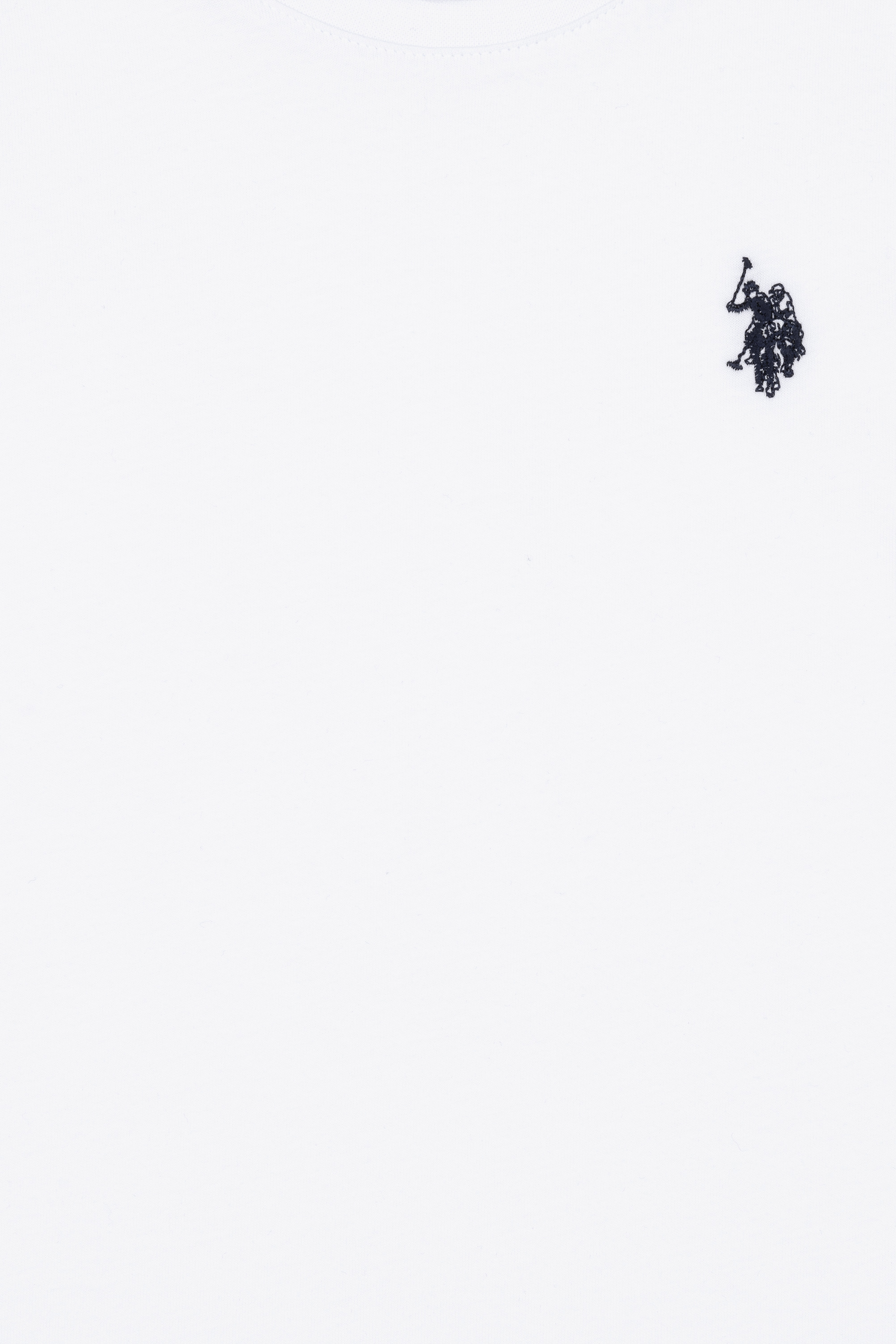 Erkek Çocuk Beyaz Basic Bisiklet Yaka Tişört