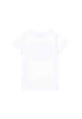 Erkek Çocuk Beyaz Basic Bisiklet Yaka Tişört - 50279614009