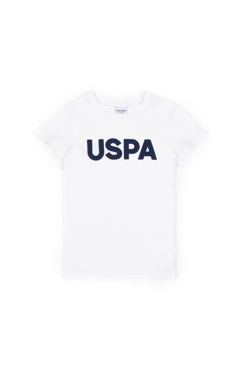 Erkek Çocuk Beyaz Basic Bisiklet Yaka Tişört