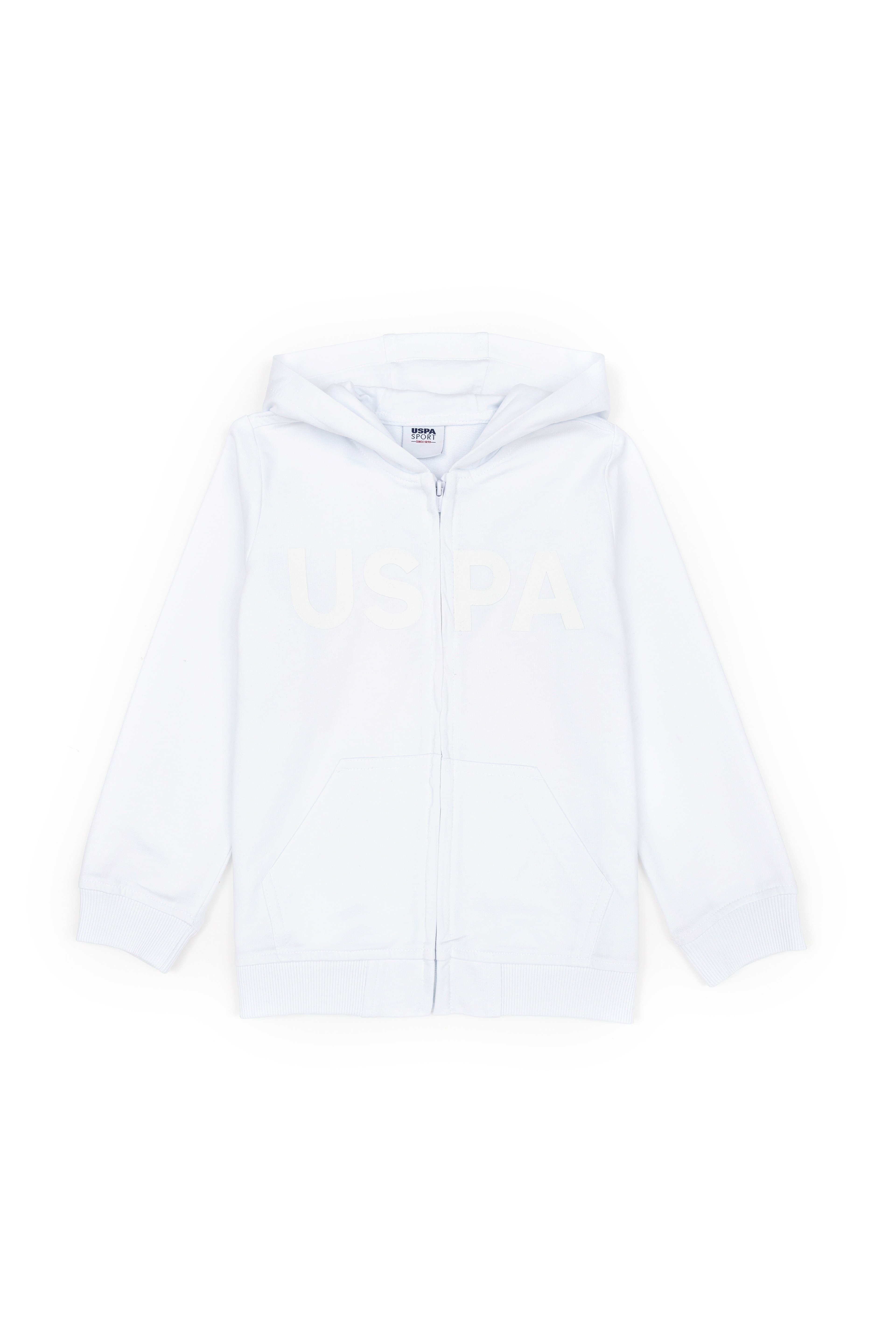 Erkek Çocuk Beyaz Basic Sweatshirt - Image 2