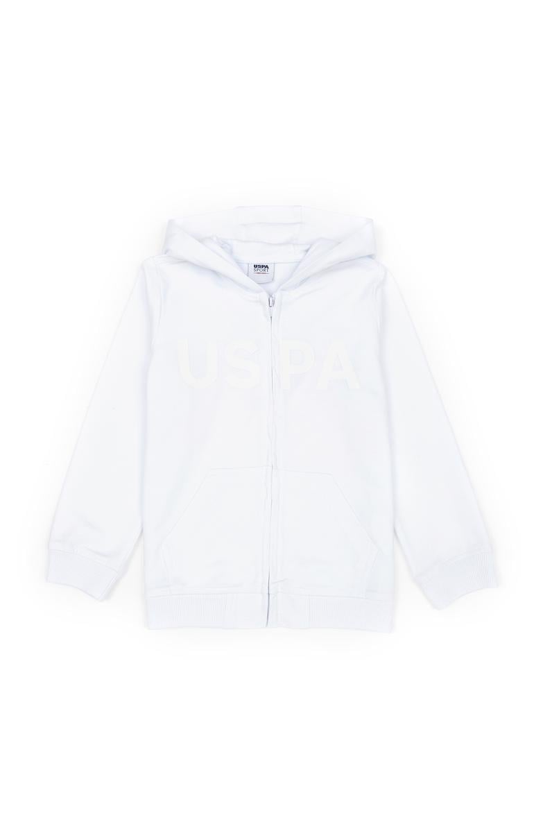 Erkek Çocuk Beyaz Basic Sweatshirt