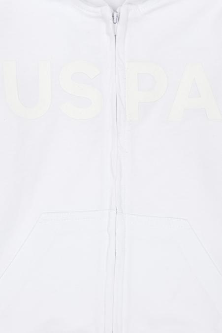 Erkek Çocuk Beyaz Basic Sweatshirt