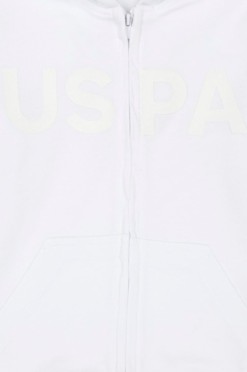 Erkek Çocuk Beyaz Basic Sweatshirt