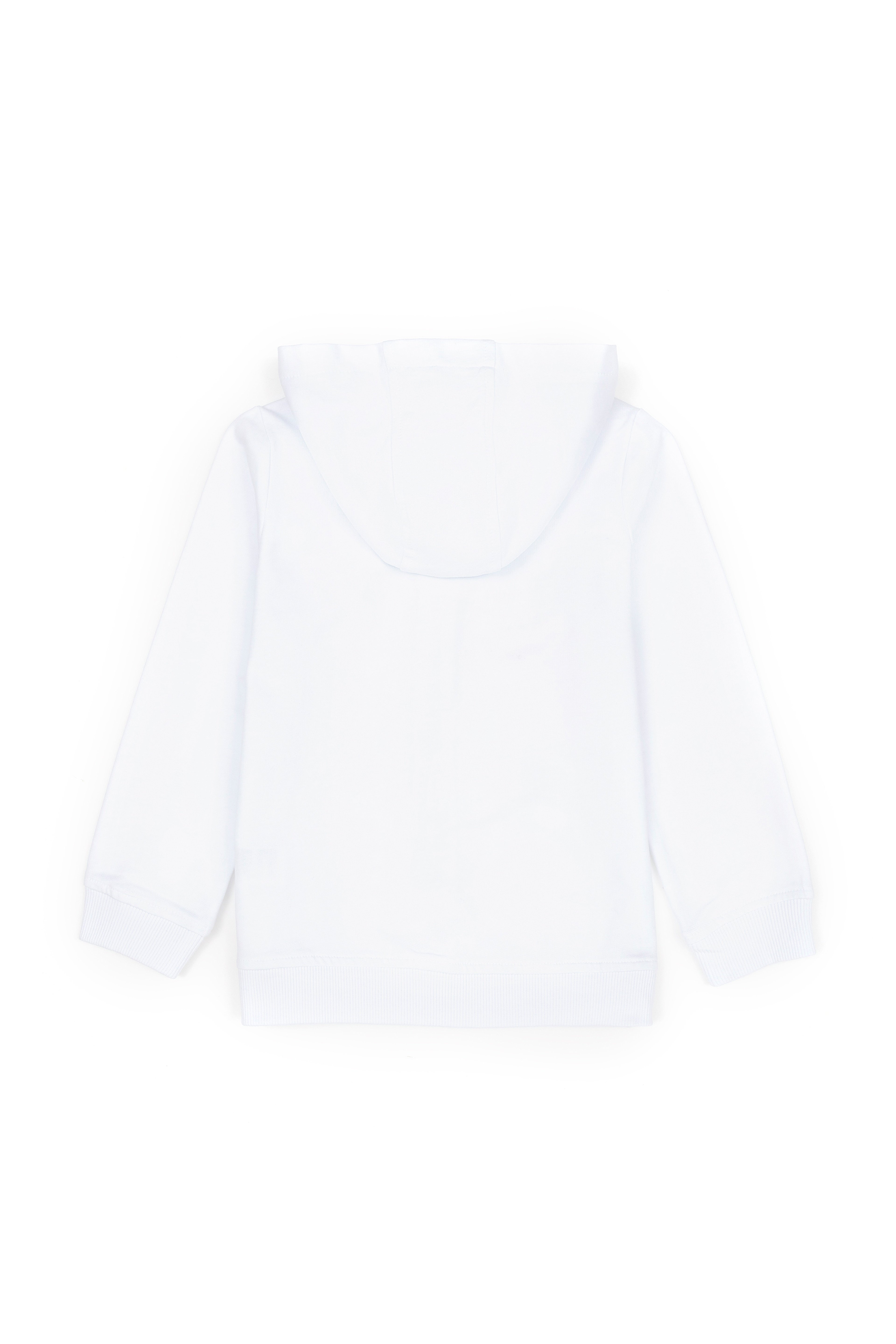 Erkek Çocuk Beyaz Basic Sweatshirt
