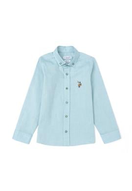 Erkek Çocuk Mint Uzun Kollu Basic Gömlek - 50284002115