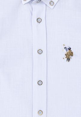 Erkek Çocuk Açık Mavi Kısa Kollu Gömlek - 50284019073