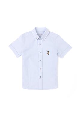 Erkek Çocuk Açık Mavi Kısa Kollu Gömlek - 50284019073
