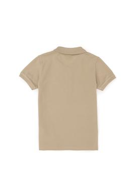 Erkek Çocuk Açık Haki Basic Polo Yaka Tişört - 50279572265
