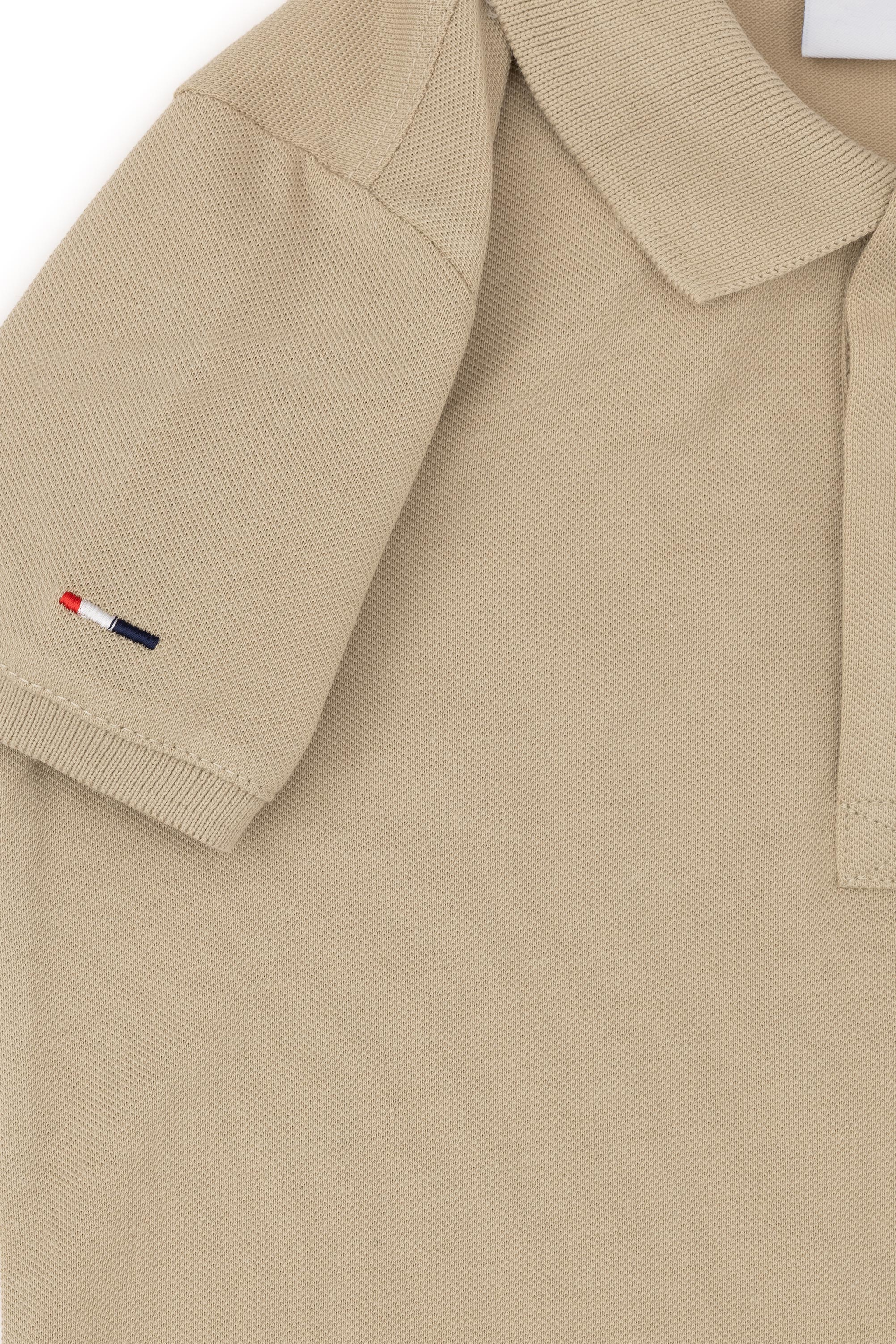 Erkek Çocuk Açık Haki Basic Polo Yaka Tişört - Image 5