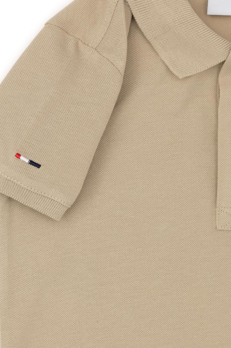 Erkek Çocuk Açık Haki Basic Polo Yaka Tişört