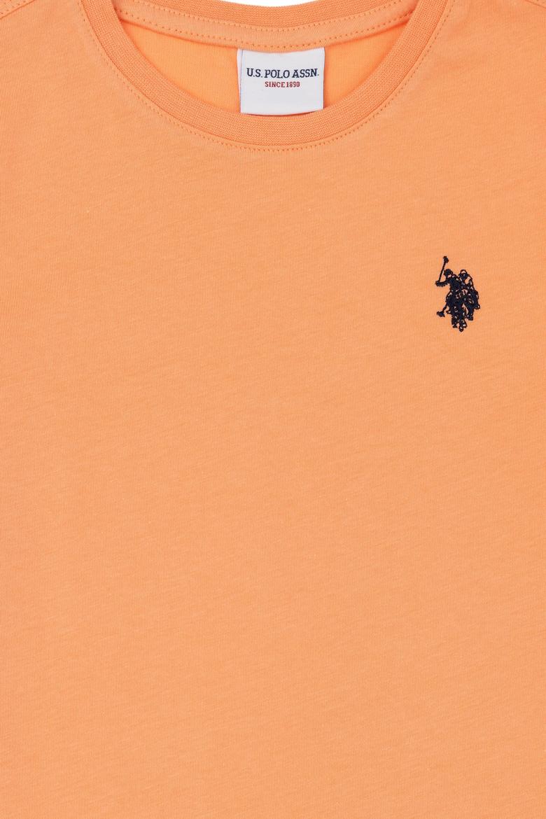 Erkek Çocuk Somon Basic Bisiklet Yaka Tişört - 50279612116