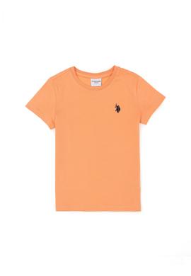 Erkek Çocuk Somon Basic Bisiklet Yaka Tişört - 50279612116