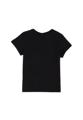 Erkek Çocuk Siyah Basic Bisiklet Yaka Tişört - 50279612175