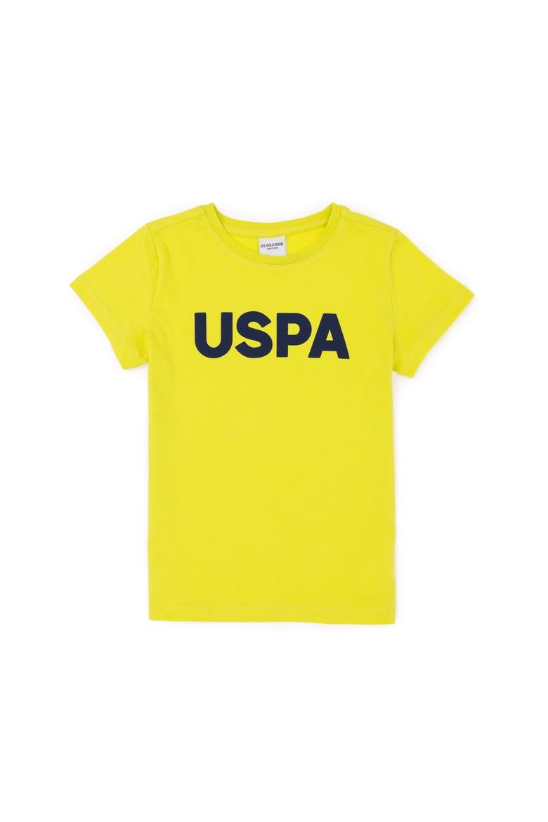 Erkek Çocuk Fıstık Yeşili Basic Bisiklet Yaka Tişört