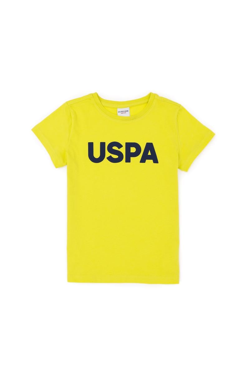 Erkek Çocuk Fıstık Yeşili Basic Bisiklet Yaka Tişört