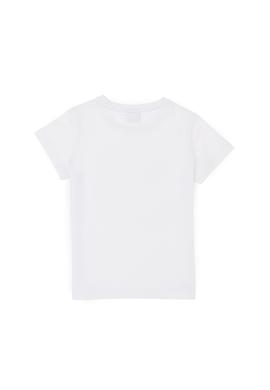 Erkek Çocuk Beyaz Basic Bisiklet Yaka Tişört - 50284819042