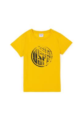 Erkek Çocuk Safran Basic Bisiklet Yaka Tişört - 50284819091